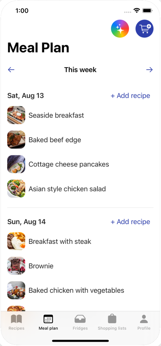 meal plan